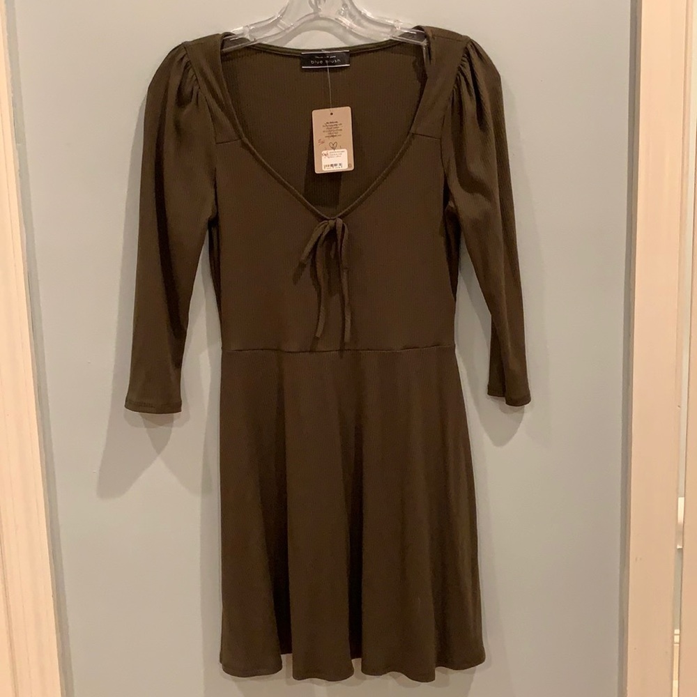NWT Blue Brush Dress